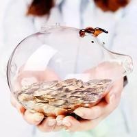 ราคา กระปุกออมสิน ดีไซน์น่ารัก สร้างสรรค์ ทำจากแก้วใส ความจุมาก ของขวัญที่สมบูรณ์แบบ เหมาะสำหรับตกแต่งบ้าน กระปุกออมสิน กิน เหรียญ กระปุกออมสิน หมู น้อย ออมสิน เปิด (1732325735064962310)