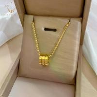 ราคา สร้อยคอเหล็กไททาเนียม, XM JEWELRY, เอวบาง, การออกแบบสามแหวน, สไตล์เรียบง่ายและหลากหลาย, สำหรับผู้หญิง, สามารถสวมใส่ได้ในขณะที่อาบน้ำโดยไม่ซีดจางหรือหลุดร่วง เหรียญ หลวง พ่อ คูณ ส (1732075794720916880)