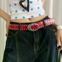 ราคา เข็มขัดหมุดย้ำ สไตล์อเมริกัน Y2K สำหรับผู้หญิง ลายจระเข้ เข็มขัดระดับไฮเอนด์ จับคู่กับกางเกงยีนส์ อินเทรนด์ เหรียญ คู่ (1732522209461372231)