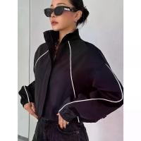 ราคา เสื้อแจ็คเก็ตลำลองสำหรับผู้หญิง แฟชั่น สไตล์สตรีทวิทยาเขต สีทึบ อเนกประสงค์ เหมาะสำหรับฤดูใบไม้ผลิ/ฤดูใบไม้ร่วง เสื้อโค้ท ชุด บาสเกตบอล ผู้ ชาย เสื้อ บาส บอล วินเทจ (1732714609399007150)