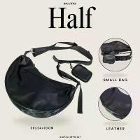 ราคา Half bag กระเป๋าหนังสะพายข้าง คําแนะนําผลิตภัณฑ์ใหม่ของเดือนนี้ ทรง ขนม จีบ หนัง วินเทจ ผ้า ทอ (1732744663756342940)