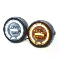 ราคา วินเทจ รถจักรยานยนต์ ดัดแปลง LED กลางวัน ไฟวิ่ง วงกลม ไฟหน้า Harley รถจักรยานยนต์ ไฟหน้า วินเทจ (1732721149322889008)