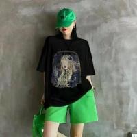 ราคา เชิ้ต ผ้าไหม ผ้า คัตตอล เสื้อยืดฟอกเฟดเทา วินเทจ ผ้าฝ้าย 100% oversize เสื้อผ้าสาวอวบ เสื้อโอเวอร์ไซส์ผู้หญิง สไตล์ฮิปฮอป เรโทร ชายและหญิงMan Clothing Cotton คอกลม Tshirt ผ้าฝ้าย (1732417142127167145)