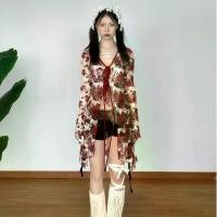 ราคา CODคาร์ดิแกนผู้หญิง เสื้อคลุมแขนยาว กลางความยาว ผ่าหน้า ร้อยเชือก ลูกไม้ผ้าโปร่ง โปร่งใสซีทรู ลายดอกไม้ แขนบาน เรโทรโกธิคเรโทรโกธิค เรโทร โกธิค กันแดดครีมกันแดด ดูแพงแฟชั่น สไตล์ (1731428679429031606)