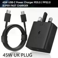 ราคา ที่ชาร์จ USB C แบบเร็ว, Samsung, 45W, ที่ชาร์จโทรศัพท์ Android แบบ Type C, ชาร์จเร็วสุด, สายเคเบิล 1M/2m, เข้ากันได้กับ Samsung GalaxyS23/522/note10/20/S20/S21, Galaxy Tab S7, IPhone Charger สีดำ (173