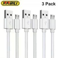ราคา สาย Micro USB, NNBILI, สายชาร์จเร็ว 2.4A, สายเคเบิล Micro USB โทรศัพท์มือถือ, สำหรับ Xiaomi, Samsung, และ Android, สายชาร์จ, [COD], ชุด 3 (1732157950807344923)