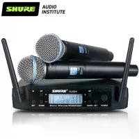 ราคา ไมโครโฟนไร้สาย Shure GLXD4, ไมโครโฟนมือถือ UHF, เหมาะสำหรับการแสดงบนเวที, คาราโอเกะ, KTV (1730610900061489175)