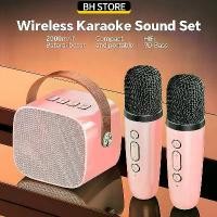 ราคา ลำโพงบลูทูธ ขนาดเล็ก พร้อมไมค์ 2 ตัว คาราโอเกะ 1 ตัว บลูทูธ 5.3 เหมาะสำหรับใช้ในบ้าน ชุดคาราโอเกะ มินิ ลำโพงและไมโครโฟน (1732416288619005865)