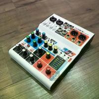 ราคา MyNPE SM6E มินิ มิกเซอร์ 2 MIC / 2 Stereo input มีช่องต่อไลฟ์สด มี USB ตัวเครื่องเป็นโลหะ คาราโอเกะ ไลฟ์สด เอฟเฟค ดิจิตอล MIXER SM-6E SM 6E มี USB Audio Interface PA SOUND CENTER (1729574177077430349)