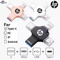 ราคา (COD) แฟลชไดรฟ์ HP OTG ความเร็วสูง 2TB 4 IN 1 USB3.0 ดิสก์ U ที่เก็บข้อมูลโทรศัพท์ เมมโมรี่สติ๊ก กันน้ํา สําหรับโทรศัพท์ แท็บเล็ต Android PC ขายดี (1732765393598121669)