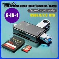 ราคา เครื่องอ่านการ์ด OTG USB, Shinkle, 6 In 1, อะแดปเตอร์ USB Type C, Micro TF SD USB, เครื่องอ่านการ์ดหน่วยความจำ usb klier iphone สาย แปลง คีย์บอร์ด ไอโฟน สายชาร์จเร็ว type (1732265525438679954)