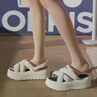 ราคา รองเท้าแตะชายหาด พื้นหนา เพิ่มความสูง สวมใส่สองทาง สำหรับผู้หญิง แฟชั่นฤดูร้อน กลางแจ้ง สายไขว้ แบบสวม กันลื่น ส้นเตารีด หนีบ แฟชั่น มินิมอล สไตล์เกาหลี ทรงเอ หู หนีบ (1732168073789540302)