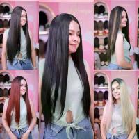 ราคา วิกผมยาว รุ่น WL กึ่งทอมือทอด้านหน้า1cm (แถม เน๊ต หวี ขาตั้งวิก)ยาว73cm วิกกึ่งทอมือ ทอจิดริด (1729435223859693899)