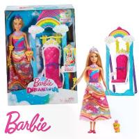 ราคา ตุ๊กตาบาร์บี้ Barbie Dreamtopia +(พร้อมเก้าอี้+สุนัข+หวี) ครบชุด FJD06 # ลิขสิทธิ์แท้ (1732311292715500547)