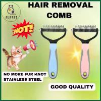 ราคา หวีสัตว์เลี้ยง FURPET หวีกำจัดปมขน สำหรับสุนัขและแมว เครื่องมือกรูมมิ่ง แปรงตัดแต่ง หวี Kucing Sisir Bulu (1732149094304285928)