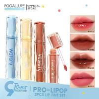 ราคา ลิปสติกเนื้อแมท FOCALLURE 2 ชิ้น/เซ็ต กันน้ำ ติดทนนาน ให้ความชุ่มชื้น ลิปกลอส ลิปทินท์ เครื่องสำอางแต่งหน้า สำหรับผู้หญิง (1730230492176943186)