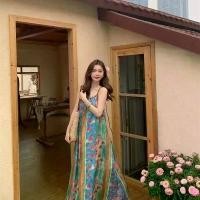 ราคา ชุดเดรสฤดูร้อน ดีไซน์ใหม่ สำหรับผู้หญิง บล็อกสีลายทาง สไตล์ซานย่า ประเทศไทย เหมาะกับวันหยุดพักผ่อน มีสายรัด (1731559772508030218)