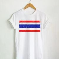 ราคา [พร้อมส่ง] พร้อมส่ง 【New】เสื้อยืดลาย ธงชาติไทย ประเทศไทย Thailand Flag เสื้อยืดสกรีน แขนสั้น คอกลม (1731807535824144202)