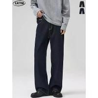 ราคา กางเกงยีนส์ทรงหลวม ทรงตรง unisex หนังแท้ สีน้ำเงินเข้ม เหมาะสำหรับผู้ชายและผู้หญิง 2025M ทรงพอดีตัว กางเกง baggy hara gupe jeans กางเกงยีนส์ ผ้าดิบ jnco ขาสั้น ผู้ชาย ริม แดง ปั้ (1732708301660456910)