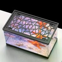 ราคา ชุดตู้ปลา 2 ชิ้นและ 1 ชิ้น รวมฝาปิด รวมกัน พลาสติกใส ตู้ปลา เหมาะสำหรับห้องนั่งเล่นตู้ปลา ของตกแต่งบ้าน ระบบนิเวศเดสก์ท็อป เหมาะสำหรับตู้ปลาในครัวเรือน เลียนแบบแก้วให้อาหาร ภูมิทัศน์ ห้องนั่งเล่น (173