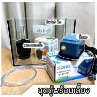 ราคา ชุดพร้อมเลี้ยง ตู้ปลา 8x4x6 นิ้ว พร้อมระบบกรองฟองน้ำและปั้มลมทางเดียว1ตัว (1729610459450411916)