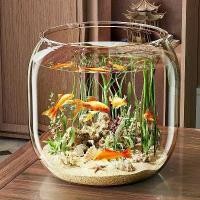 ราคา ตู้ปลา ทรงกลม ขนาดเล็ก เหมาะสำหรับใช้ในครัวเรือน ดีไซน์ดอกบัว ทำจากพลาสติก กันแตก โปร่งใสสูง แก้วเทียม เหมาะสำหรับห้องนั่งเล่นและเดสก์ท็อป กล่องเก็บของ กระปุก ใส่ ผงชา กาแฟ โหล แ (1731711633769596362)