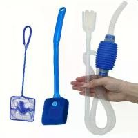 ราคา ชุดทำความสะอาดตู้ปลา 3 ชิ้น รวมก๊อกน้ำ ตู้ปลา กับดักปลา และแปรงฟองน้ำ สองด้าน เหมาะสำหรับบำรุงรักษาและตกแต่งตู้ปลา พร้อมตู้ปลาเหยี่ยว ขนาด 24 นิ้ว โถตู้ปลา ชุด 4*4*8 จำนวน 10 ตัว (1730780478477863476)