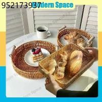 ราคา 【สินค้าพร้อมส่ง】ตะกร้าหวายสาน ตะกร้าหวาย ถาดหวาย ถาดขนมปัง ตะกร้าสานด้วยมือ ตะกร้าสาน สําหรับใส่ผลไม้ ขนมขบเคี้ยว ขนมปัง (1732394902693054321)