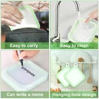 ราคา ภาชนะใส่แซนวิช, วัสดุซิลิโคน, กล่องเก็บอาหาร, พร้อมฝาปิด, ชุด 3 ชิ้น, ขนาด 6 x 6 x 1.0 นิ้ว, ปลอดสาร BPA, เหมาะสำหรับขนมปังปิ้ง, ใช้ซ้ำได้, ไมโครเวฟปลอดภัย, เหมาะสำหรับเด็กและผู้ (1730795072699403235)