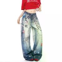 ราคา กางเกงยีนส์พิมพ์ลายการ์ตูนซักสไตล์อเมริกัน Unisex สำหรับผู้หญิง ดีไซน์เฉพาะวินเทจ กางเกงขายาวถึงพื้น ถุง สุ่ม ยีนส์ 99 กางเกง บอลลูน หลิน bearbeary ฮ่องกง ผู้ หญิง ลีวาย แท้ ดิกก (1732466087176734564)