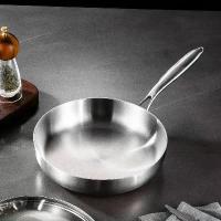 ราคา กระทะสแตนเลส 304 กระทะ กระทะก้นแบน กระทะสเต็กไม่เคลือบ เครื่องครัวที่จำเป็น เหมาะสำหรับเตาแม่เหล็กไฟฟ้า เตาแก๊ส [COD] (1732650166882436936)