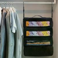 ราคา กระเป๋าเก็บเสื้อผ้าสำหรับเดินทาง, ผ้า Oxford คุณภาพสูง, ตู้เสื้อผ้า, เหมาะสำหรับหอพักนักเรียนและโรงแรม, กระเป๋าเก็บของแบบแขวน, หลายชั้น, ความจุมาก, กระเป๋าเก็บเสื้อผ้ากระเป๋าเดินทาง ชั้นวางของ ชั้น (1