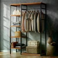 ราคา ราวแขวนเสื้อผ้า ตู้เสื้อผ้า พร้อมชั้นวางของ ราวแขวนผ้า ราวแขวนเสื้อ 60/90/120cm ราวแขวนผ้า สามารถประกอบเองได้ง่ายๆ (1732062665714140307)