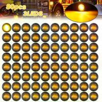 ราคา ไฟเลี้ยว LED ทรงกลม สีแดง 80 ชิ้น 3/4 นิ้ว สำหรับไฟเลี้ยวด้านหน้าและด้านหลัง ไฟท้าย เหมาะสำหรับรถพ่วง รถบรรทุก รถยนต์ รถบัส รถตู้ รถปิคอัพ RV โดยไม่มีแบตเตอรี่ ไฟ ถอย กระพริบ ครั้ง ประดับ ยนต์ ไฟเบรค 