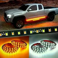 ราคา แถบสเต็ปข้าง DRL, ไฟ LED กระดานรัน, ชุดไฟเครื่องหมายด้านข้างสีเหลืองอำพัน, เหมาะสำหรับรถบรรทุกปิ๊กอัพ, โคมไฟสัญญาณอัตโนมัติ, มีให้เลือก 1.2/1.5/1.8M ไฟ ขอ ทาง รถ ยนต์ (1732584252102444516)