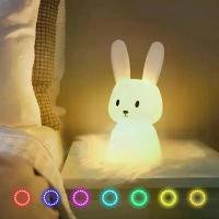 ราคา ไฟกลางคืน LED, การออกแบบกระต่ายซิลิโคน, โคมไฟเซ็นเซอร์สัมผัส, ไฟสัตว์น่ารัก, เหมาะสำหรับตกแต่งห้องนอน, ของขวัญสำหรับเด็ก, เด็กทารกและเด็ก, โคมไฟตั้งโต๊ะ, ของตกแต่งบ้าน, [COD] (1732791030087779682)