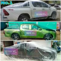 ราคา ผ้าคลุม​รถยนต์​คลุมรถกะบะ4ประตูพลาสติกใสกันฝุ่นกันน้ำ​ ผ้าคลุม​รถกะบะ ผ้าคลุม​รถยนต์​แบบ​ใส​ พลาสติก​เกรด​Aเหนียวทนใช้ดี (1731892690295555208)