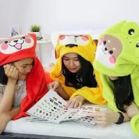 ราคา ฮู้ดผ้าห่ม ผ้าคลุม ฮู้ดการ์ตูนน่ารัก ผ้าห่มมีหมวก ผ้าห่มคลุม ฮู้ดสวมศรีษะ ผ้าห่ม ฮู้ดผ้าห่มแสนน่ารัก (1730581167135689022)