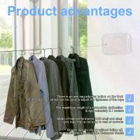 ราคา ราวตากผ้า สแตนเลส 304 ยาว 5.1 เมตร เชือกซักผ้าสามารถหดได้ ใช้ในร่มและกลางแจ้ง ราวตากผ้าราวตากผ้า เหมาะสำหรับหอพัก ระเบียง ผ้าขนหนูอบแห้ง ผ้านวม และเสื้อผ้า สายตากผ้า 5.1 ม./200.8 นิ้ว (173254966030883