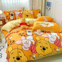 ราคา ชุดปลอกหมอนอิงการ์ตูน Winnie the Pooh ดีไซน์น่ารัก เหมาะสำหรับเตียง 3 หรือ 5 ฟุต ผ้านวม 3 หรือ 5 ฟุต เหมาะสำหรับเตียง 3 หรือ 5 ฟุต ไม่รวม (1732728760870536725)