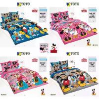 ราคา [ใหม่ 4 ลาย] TOTO ชุดผ้าปูที่นอน+ผ้านวม มิกกี้เมาส์ มิกกี้เมาส์ Mickey Mouse มินนี่เมาส์ Minnie Mouse #Total โตโต้ ชุดเครื่องนอน ผ้าปูที่นอน ผ้านวม ดิสนีย์ มิกกี้ มินนี่ (1729621954908227913)