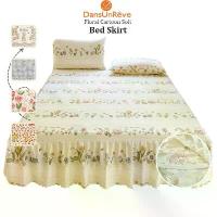 ราคา กระโปรงเตียง ผ้าปูที่นอน มีขนาด 6 ฟุต/5 ฟุต/3.5 ฟุต ดีไซน์ทิวลิป ดอกไม้ และการ์ตูน ความสูง 13 นิ้ว พร้อมดีไซน์หมี (1731695090852398991)