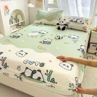 ราคา ชุดเตียงการ์ตูนผ้าฝ้ายลินิน ดีไซน์หมีพูมีความสุข ผ้าปูที่นอน 3 ฟุต ผ้าปูที่นอน 3.5 ฟุต 5 ฟุต และปลอกหมอนอิง 6.5 ฟุต (1730599169584105816)