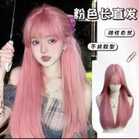ราคา วิกผมสีชมพู ผมยาวผู้หญิง อินเทอร์เน็ตฮอต สมอ สไตล์กลุ่ม โลลิต้า วิกผมยาวตรง ปลอก จำลอง วิกผมเต็มหัว สำหรับผู้หญิง แผ่นแปะ ผม แท้ หงอก (1731353851025722217)