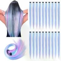 ราคา ต่อผมแบบหนีบ สีสันสดใส สำหรับผู้หญิง 1 แพ็ค มีคลิปหนีบผมสี่สีและสี่สี ผมสั้นตรงและผมหยิก 3 มัด วิก ผม แฮร์พีช ผมเปีย ไหมถักผม (1731338111389501338)