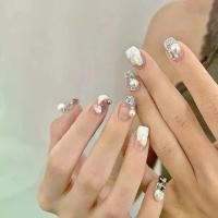 ราคา เล็บปลอม, เล็บสวมใส่ได้, ทำด้วยมือบริสุทธิ์, สติ๊กเกอร์เล็บสำเร็จรูป, เลื่อมฝรั่งเศส, กาวเปลือกหอย, เล็บสีแดงขนาดเล็ก, สไตล์ฮอต, พร้อมไข่มุก ไม่มีพาราเบน ส้ม การแต่งเล็บและยาทาเล็บ (173183755231346793