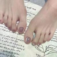 ราคา สวมนิ้วเท้าตาคม, ไล่ล่าปลอกนิ้วเท้า, สติ๊กเกอร์ติดเล็บ, สีทึบ, สีม่วง, เล็บปลอม, 24 ชิ้น, ปี 2024 (1732707806019028792)