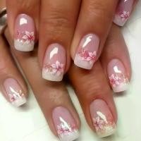 ราคา เล็บปลอม สไตล์ฝรั่งเศส ทรงสี่เหลี่ยม ยุโรปและอเมริกา สีชมพูกุหลาบแฟลชและกลีบดอกไม้ ความงามเล็บ สไตล์หวาน Ins สวมใส่เล็บ (1730399673401051933)