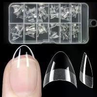 ราคา เล็บปลอม ทรงอัลมอนด์ 240 ชิ้น ครึ่งเคลือบ ครึ่งแท่ง เล็บปลอม (1731960026236028768)