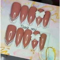 ราคา จัดส่งในกรุงเทพฯ เล็บเจลแท้สำเร็จรูปพร้อมติด✨ฟรีกาว+ตะไบงานน่ารัก#เล็บเจล#เล็บปลอม#เล็บสำเร็จรูป (1732251909049976067)